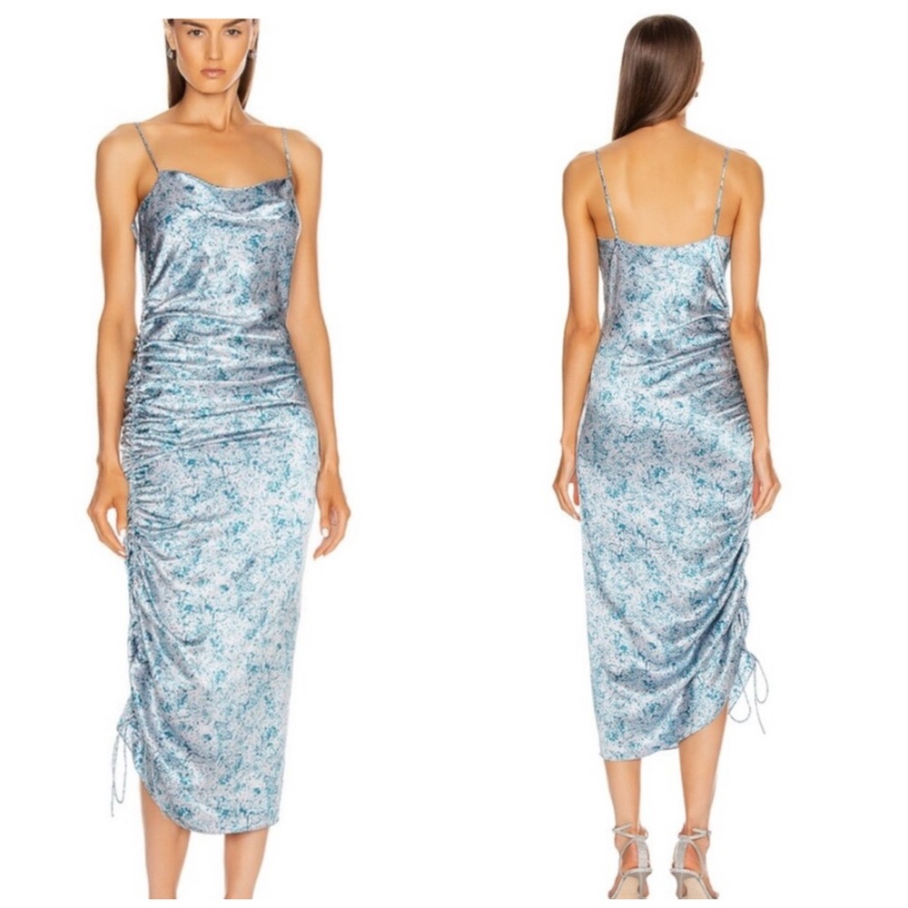 Cinq a sept Sapir silk dress sky blue size 6